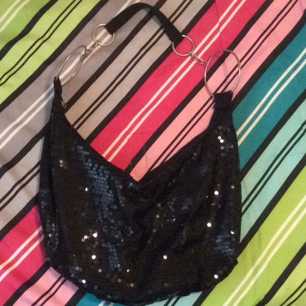 Black Sequin Purse/Clutch